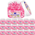 18 Pack Gel Odor Eliminator Beads 8 Ounce Scent Beads Bulk Air Freshener Removing Long Lasting Eliminates Odors for Home, Bathrooms, Cars, Boats, Rvs and Pet Areas(Rose)