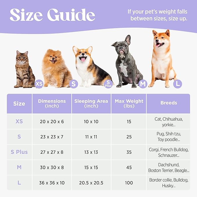 LE SURE Shown on TV Donut Medium Dog Bed - Round Catc Sofa Indoor Anti-Anxiety Calming Bed Gift for Pets, Washable Cute Modern Beds with Jacquard Shaggy Plush & Anti Slip Bottom, 30 Inch, Brwon