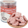PAWUP Freeze Dried Cat & Dog Treats, Natural Quail Egg Yolk, Rich in Antioxidants Cranberry Added, High-Protein Pet Snacks for Coat & Urinary Health, 3.5 oz
