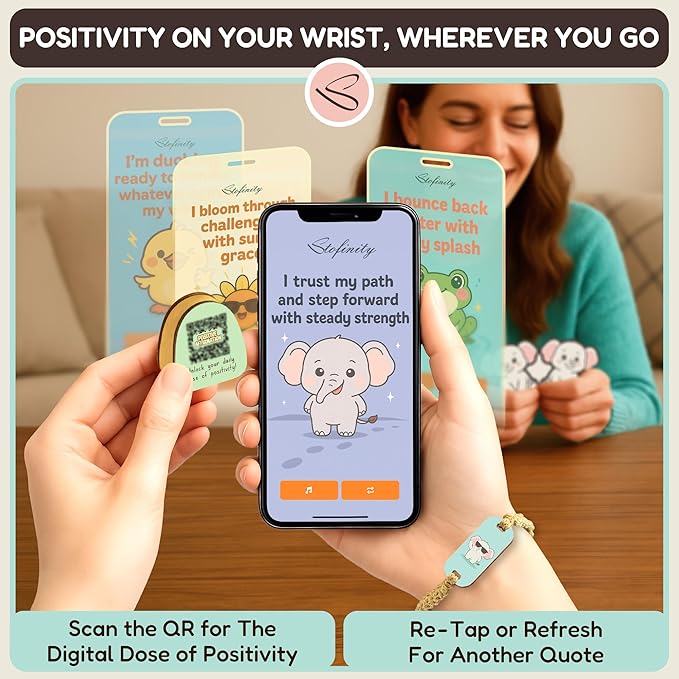 Stofinity White Elephant Gifts For Women - Jar Of Daily Affirmation Cards For Teen Girls Trendy Stuff, Best Friend Birthday Gifts For Women Unique, Long Distance Friendship Gift For Christmas, Easter