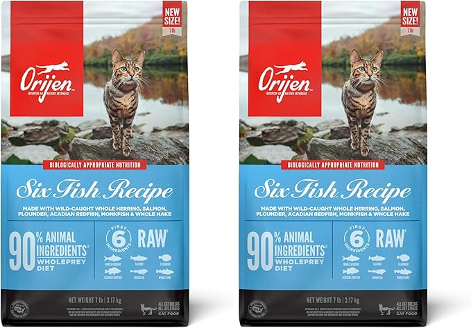 ORIJEN Six Fish Cat 7LB (Pack of 2)