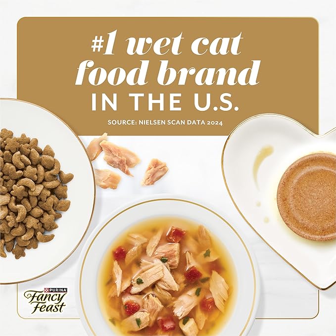 Purina Fancy Feast Natural Cat Treats Variety Pack, Purely Natural - (Pack of 5) 10 ct. Pouches