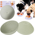 Awoo Wobbowl - Silicone Dog Lick Mat and Slow Feeder Bowl - Dishwasher Safe Pet Dish - Extends Mealtime for Fast Eaters & Reduces Anxiety - for Wet & Dry Food (Sage)