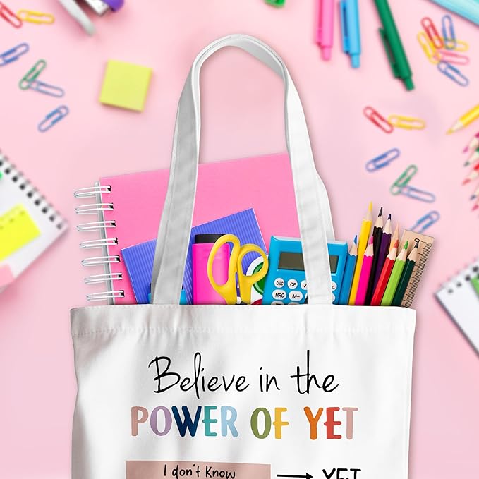 Grace Yonks Cute Canvas Tote Bag – Aesthetic Large Reusable Bag