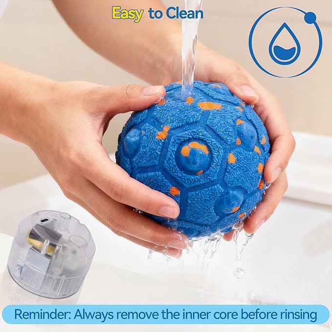 Newget Interactive Dog Toy Ball with Remote, 3 Modes Smart Moving Dog Balls with Touch Wake-Up, Automatic Bouncing/Rolling Chew-Resistant for Medium & Large Dogs to Keep Busy, Indoor/Outdoor