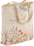 Gifts for Women, Canvas Tote Shopping Reusable Grocery Gift Bags