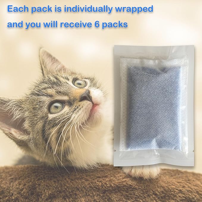 6 Pack Refills for Whisker OdorTrap Pod, Compatible with Litter-Robot and Traditional Litter Boxes