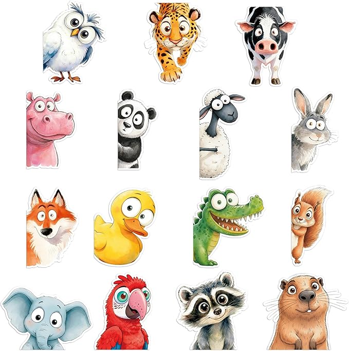 Cute Magnetic Bookmarks Gifts - 15 Pcs Funny Duck Panda Bookmark for Women Kids Book Lovers Students Bookworms Birthday Graduation Gift Magnet Page Clips School Office Reading Accessories