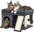 Aechonow XL Cat Tree Tower for Large Adult Cats 20 lbs+, 25in Perch Bed, Condo Cave for Indoor Medium Kittens Rabbit Ferret Pet, Sisal Scratchers, Extra Large