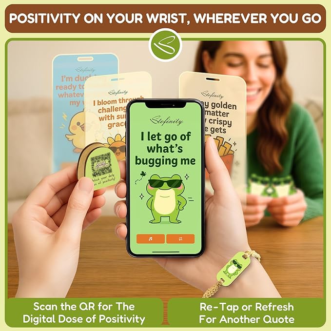 Stofinity Emotional Support Frog Gifts For Women - Jar Of Daily Affirmation Cards For Teens Friend, Cute Inspirational Cards Jar For Men Coworkers, Unique Gifts For Women Birthday, Christmas