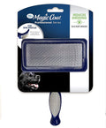 Four Paws Magic Coat Professional Series Grooming Brush for Dogs & Cats, Reduces Shedding, Stimulates Coat's Natural Oils, Ergonomic Design, Ideal for Medium, Long, Curly, and Wiry Coats