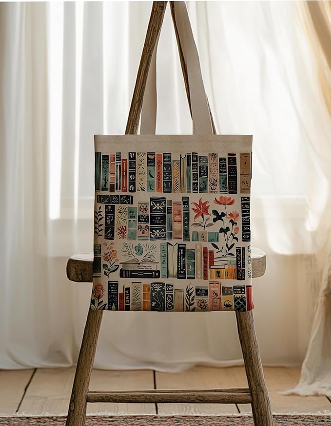 Gifts for Women, Canvas Tote Shopping Reusable Grocery Gift Bags