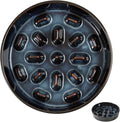 Ceramic 3.2 Cup Dog Bowl Slow Feeder, 9.5 inch Slow Pet Food Dish for Large Dog, Stop Bloat, Preventing Choking(Single Bowl, Starry Sky)