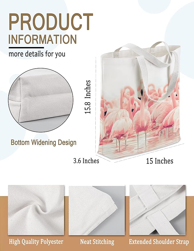 Gifts for Women, Canvas Tote Shopping Reusable Grocery Gift Bags