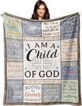 XALAZY Christian Gifts for Women, Religious/Inspirational Gifts for Women, Gifts for Christians, Baptism/Confirmation/Catholic Gifts for Girls/Sister/Friend, Christian Blanket 50" X 60"