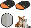 2 Pcs Pet Hair Removal Glove for Dogs Electrostatic Pet Gloves Hair Removal for Cats Animal Fur Grooming Mitt Reusable Magic Brush Hair Remover Tool for Carpet, Clothing, Laundry, Couch, Car Seat