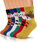 TEHOOK Warm & Cozy Gifts for Women, Fluffy Fuzzy Plush Sleeping Slipper Socks - Soft Warm Fabric