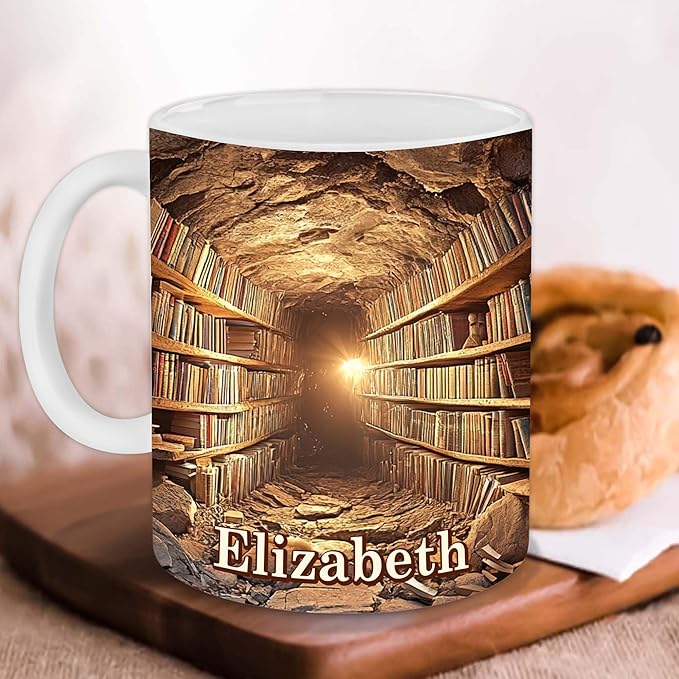 Personalized Book Lover Gifts - Book Lovers Gift For Bookworm, Readers, Librarians, Bookish - Books Are Portable Magic Mug Custom Avatar - Bookish Gift For Friends, Women, Her