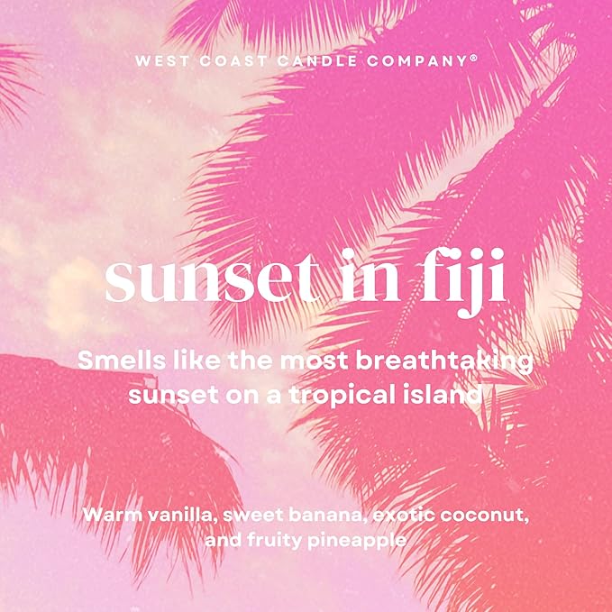 Sunset in Fiji | Pet Safe Wax Melts | All Natural Soy | Non-Toxic | Dog Friendly | Vet Approved | Long Lasting Home Fragrance | Pet Odor Eliminator | Clean Burning Wax Cubes | Safe Air Freshener