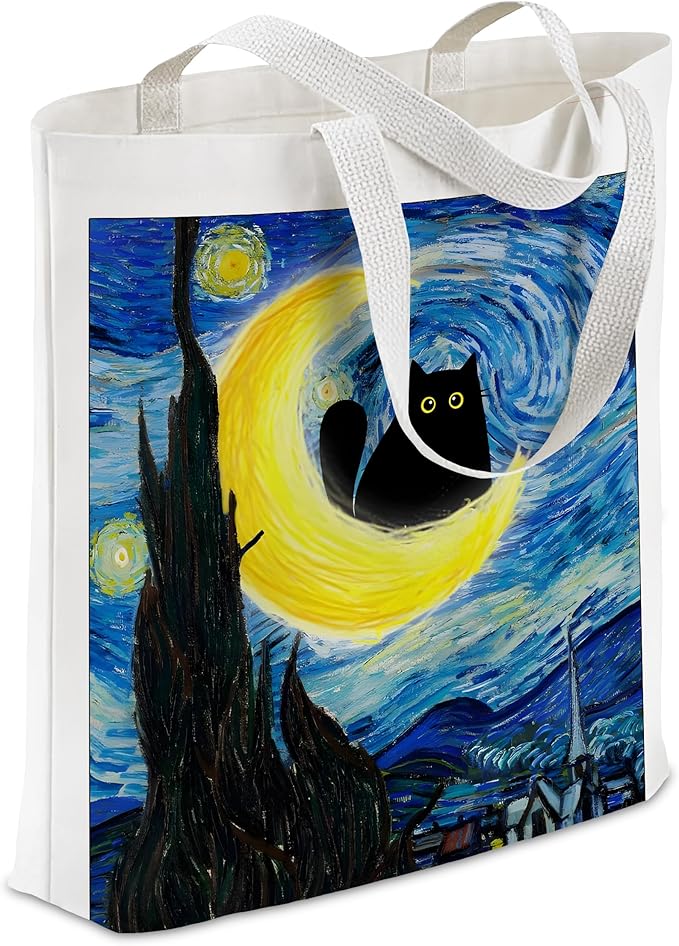 Gifts for Women, Canvas Tote Shopping Reusable Grocery Gift Bags