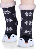 Jeasona Women’s Fuzzy Slipper Socks With Grippers Cozy Warm Cute Animal Gifts