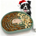Slow Feeder Dog Bowls, Anti-Choking Puzzle Maze Dog Food Bowl for Medium Small Breeds, Silicone Puppy Feeding Dish with Non-Slip Suction Cup, Fast Eating Prevention, Boredom and Anxiety Reducer