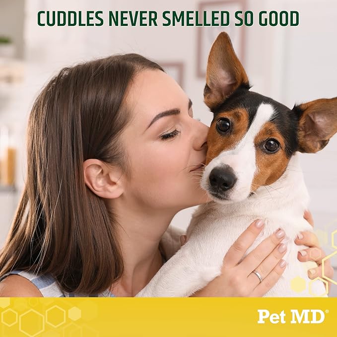 Pet MD Body Spray for Dogs & Cats - Deodorizing Dog Perfume Reduces Static & Eliminates Odor - Long Lasting Pet Cologne Spray for Dogs - Pina Colada Scent - 8 oz