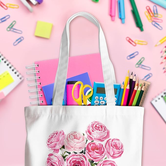 Grace Yonks Cute Canvas Tote Bag – Aesthetic Large Reusable Bag