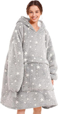 Narecte Cozy Oversized Blanket Hoodie Wearable Blanket Adults Soft Hooded Blanket Hoodie Birthday Gifts for Women Christmas
