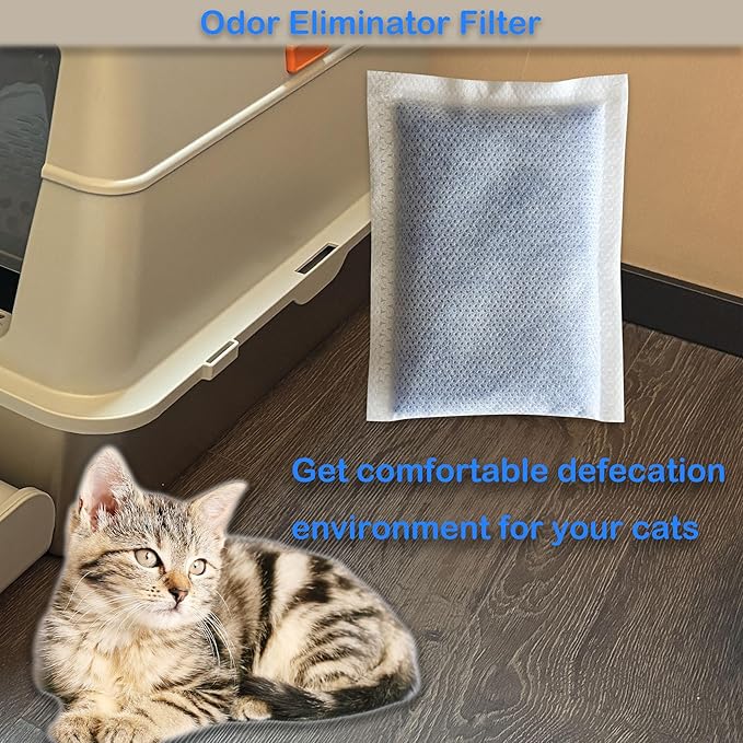 6 Pack Refills for Whisker OdorTrap Pod, Compatible with Litter-Robot and Traditional Litter Boxes