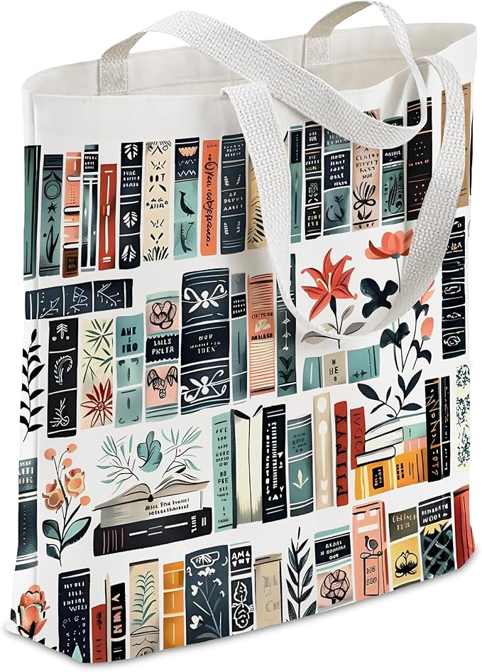 Gifts for Women, Canvas Tote Shopping Reusable Grocery Gift Bags