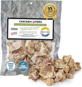 Fresh Is Best Freeze Dried Dog Treats - Raw Freeze Dried Chicken Liver Treats for Dogs & Cats - Chicken Livers in Resealable Zipper Bag - High-Protein Single Ingredient Dog Treat - Made in the USA