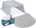 PetSafe ScoopFree Clumping Litter Box Hood & Accessory Bundle - Odor Control Box - Self-Cleaning Litter Box Accessories - Litter Box Privacy Cover - Easy to Clean