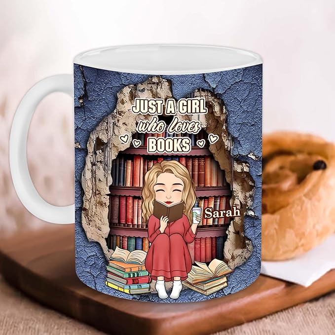 Personalized Book Lover Gifts - Book Lovers Gift For Bookworm, Readers, Librarians, Bookish - Books Are The Mirrors Of The Soul Mug - Bookish Gift For Friends, Women, Her
