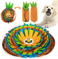AWOOF Pet Snuffle Mat for Dogs, Interactive Feed Game for Boredom, Encourages Natural Foraging Skills for Cats Dogs Bowl Travel Use, Dog Treat Dispenser Indoor Outdoor Stress Relief (Orange)