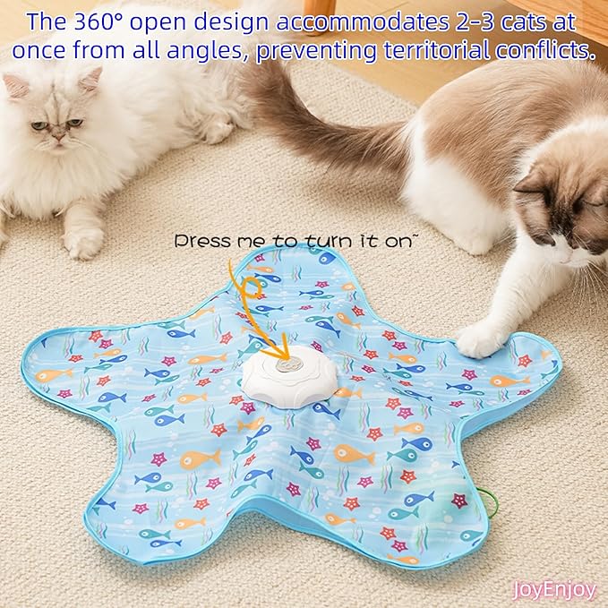 Interactive Cat Toy – Hide and Seek 5-Hole Motion Activated Toy with Bird Sound USB Rechargeable for Multi Cat Household Indoor Cats