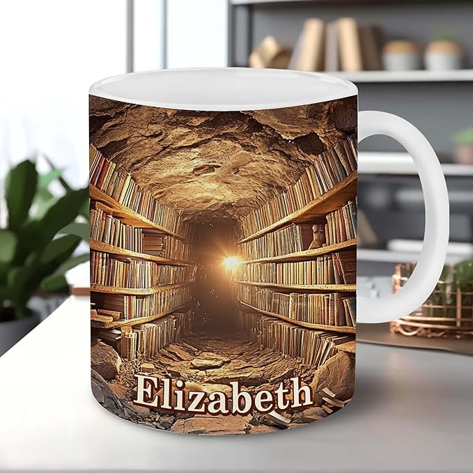 Personalized Book Lover Gifts - Book Lovers Gift For Bookworm, Readers, Librarians, Bookish - Books Are Portable Magic Mug Custom Avatar - Bookish Gift For Friends, Women, Her