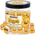 DEARMINE Positive Chicken Nuggets Jar with 60 Affirmation Cards, Emotional Support Chicken Gift, Chicken Nuggets Gifts, Gag Cute Funny for Women, Teens, Men
