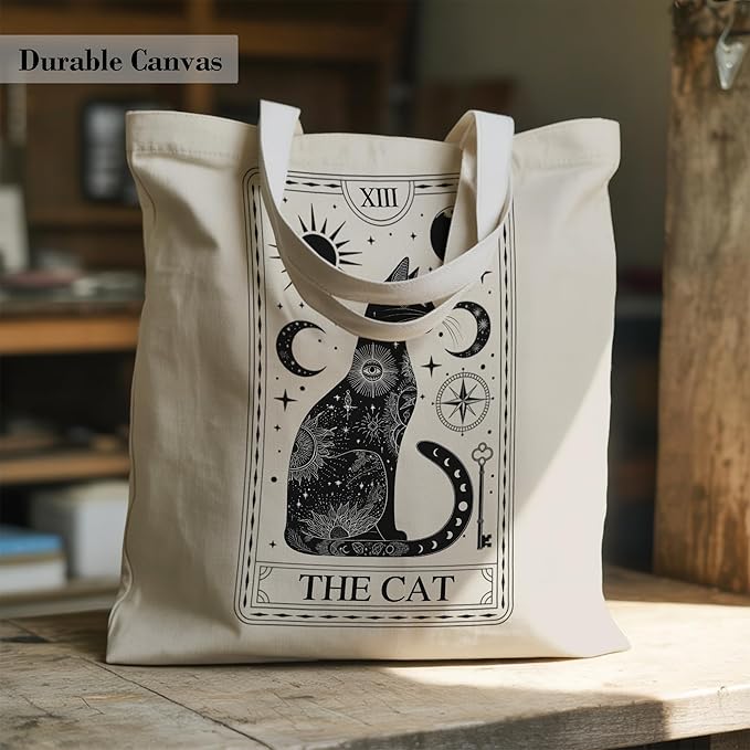Pets Lover Gifts Tote Bag for Women, Dogs Cats Bee Aesthetic Canvas Bag with Inner Pocket