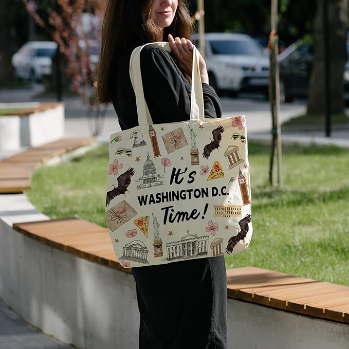 Tote Bag For Women Man, Reusable Work Shopping Grocery Shoulder Bags