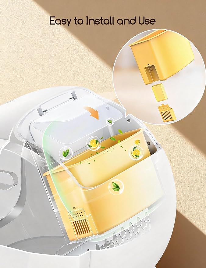 MeoWant Pet Odor Eliminator for MW-SC01/MW-SC02/LB02 self-cleaning litter boxes, Cat Litter Deodorizer Gel Compatible with MeoWant Automatic Cat Litter Box, 3PCS