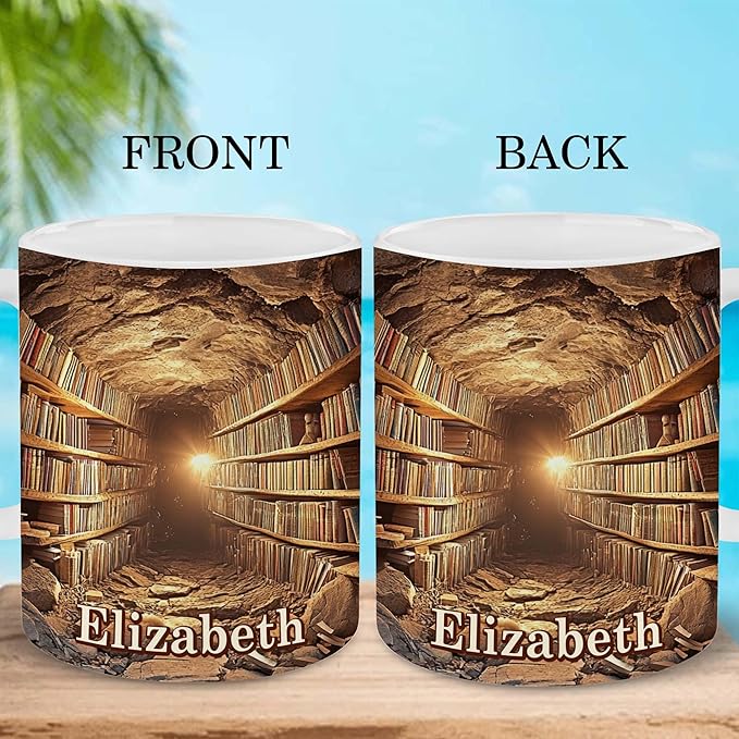 Personalized Book Lover Gifts - Book Lovers Gift For Bookworm, Readers, Librarians, Bookish - Books Are Portable Magic Mug Custom Avatar - Bookish Gift For Friends, Women, Her