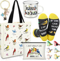 Bird Lover Gifts for Women Birthday Gifts Baskets Set Include Canvas Tote Bag, Makeup Bag, Socks, Keychain, Enamel Mug, Small Figurines for Mom, Wife, Sister, Friend