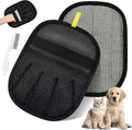 Pet Hair Removal Glove for Dogs & Cats, Upgraded 2PCS Five-Finger Electrostatic Pet Hair Remover with Grooming Comb, Reusable Washable Magic Brush Hair Tool Mitt for Clothing, Couch, Carpet, Car Seat