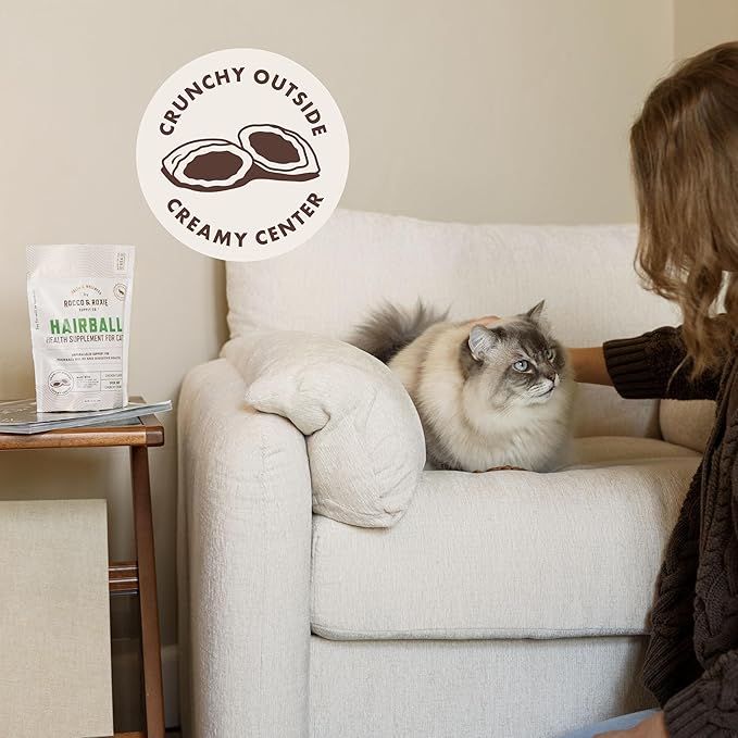 Rocco & Roxie Cat Hairball Supplements & Litter Box Odor Eliminator Bundle