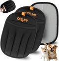2PCS Pet Hair Removal Gloves for Cats & Dogs – Upgraded Large Five-Finger Electrostatic Grooming Glove, Washable Reusable Magic Brush Pet Hair Remover for Clothes, Sofa, Carpet & Car Seat
