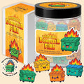 60 Positive Dumpster Fire Cards Jar, Emotional Supports 60 Affirmation Cards for Women, Dumpster Fire Desk Accessories, Unique Zen Garden, Coworker Gifts for Women, White Elephant Gifts