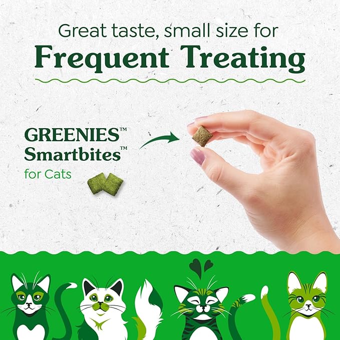 Greenies Feline Smartbites, Cat Treats Healthy Recipe, Indoor Cat Treats, Tuna Flavor, 2.1 oz. Pack