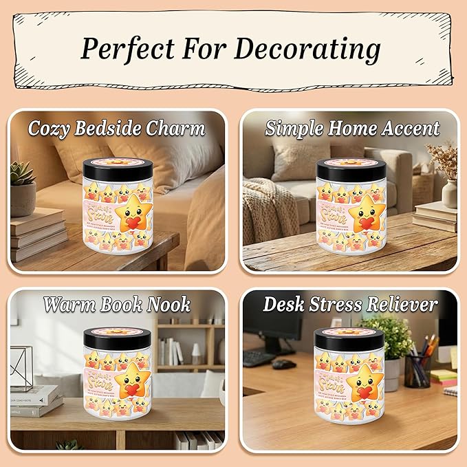 Miarita Jar Of Stars - 60 Emotional Support Affirmation Cards Long Distance Relationship Moving Away Farewell Goodbye Leaving Gifts for Women Friend Couple Boyfriend Girlfriend Coworker