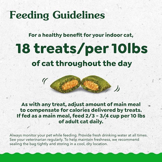 Greenies Feline Smartbites, Cat Treats Healthy Recipe, Indoor Cat Treats, Tuna Flavor, 2.1 oz. Pack
